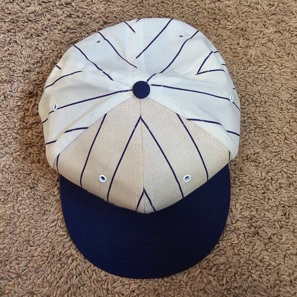 Vtg Denver Rockies Invesco Baseball Cap Snapback Hat Pin Stripe Two Tone RN38106 - Picture 5 of 9